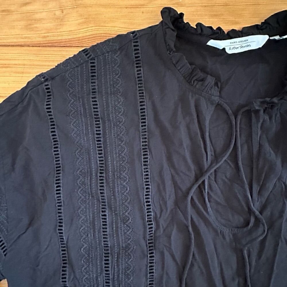 Aritzia & Other Stories Relaxed Embroidery Blouse Size S - Picture 7 of 9